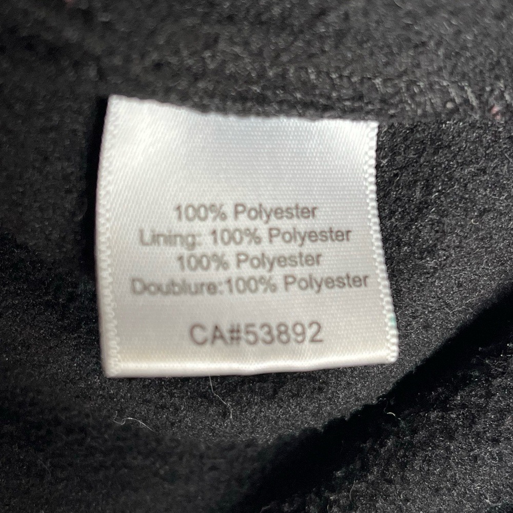 Icelandic Design Polar Fleece Vest Womens‎ XL Black Red Embroidery Nordic Scandi - Picture 5 of 9